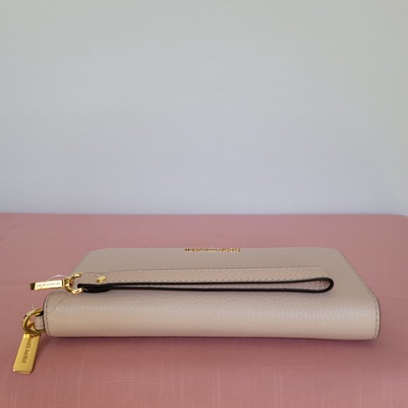 MICHAEL KORS Jet Set Travel Large Continental Leather Wallet-Powder Blush🎈⭐$128 - Picture 7 of 16